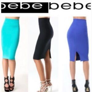 Bebe Women's Pencil Skirt Black size s/p